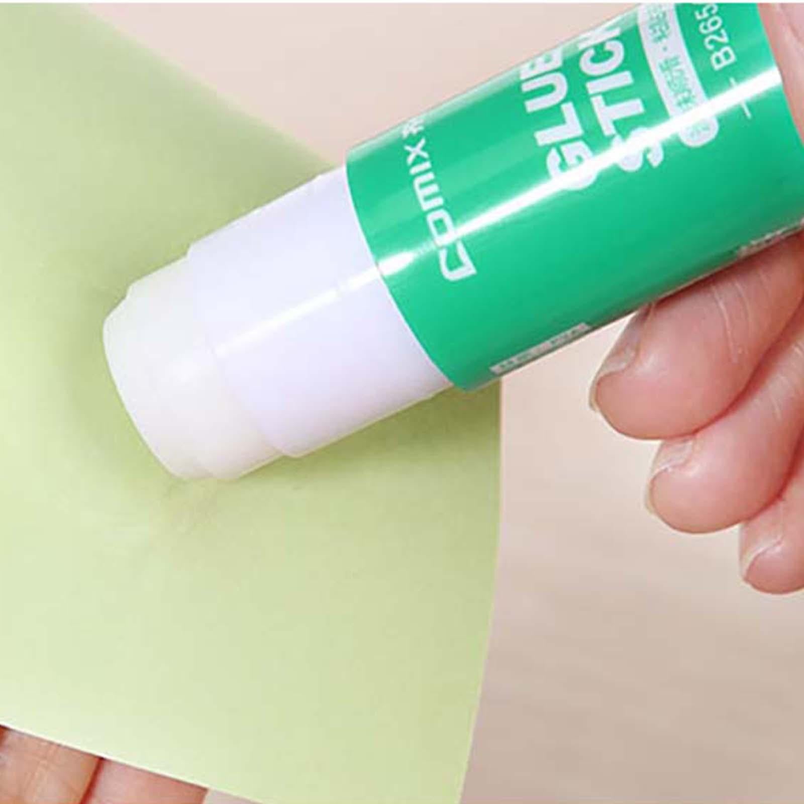 Glue Stick Rotary Design, Portable Strong Adhesives Dry Quickly, Washable Glue for Crafts Activities Paper Envelopes Office Home