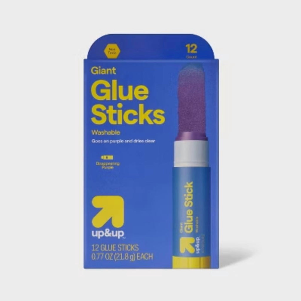 12ct Giant Glue Sticks Disappearing Purple