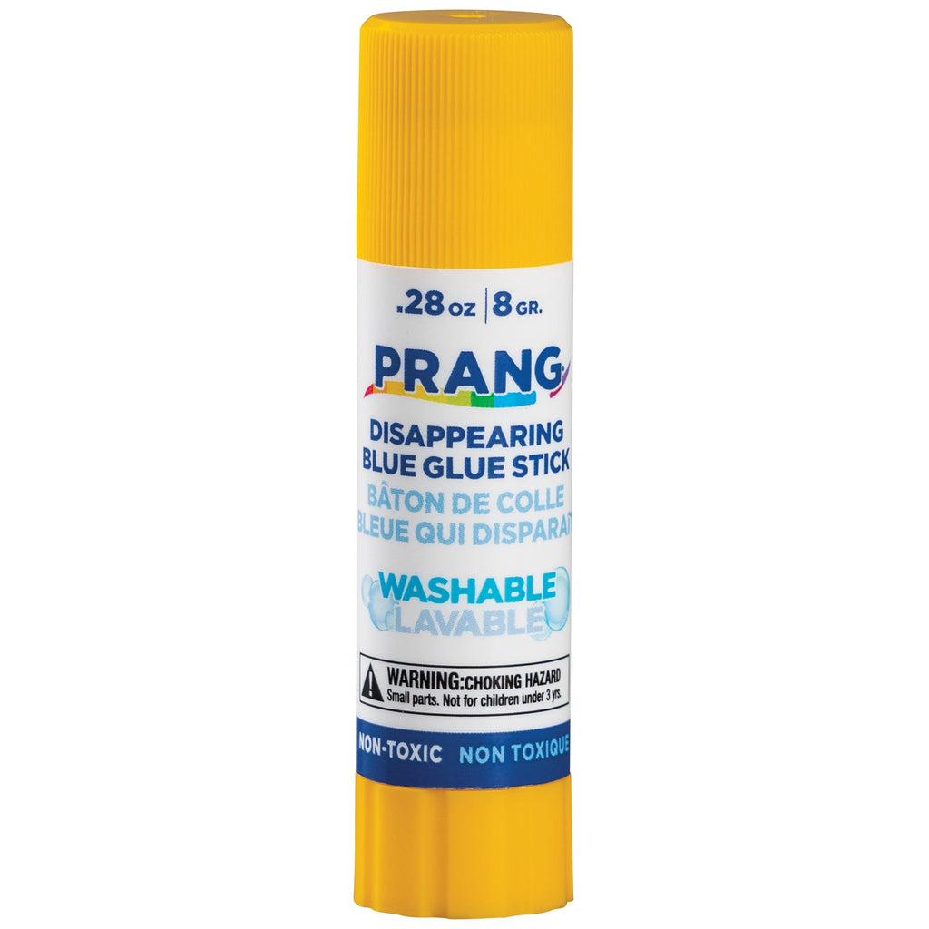 Prang Disappearing Blue Glue Sticks, Washable, .28oz, 60 Count
