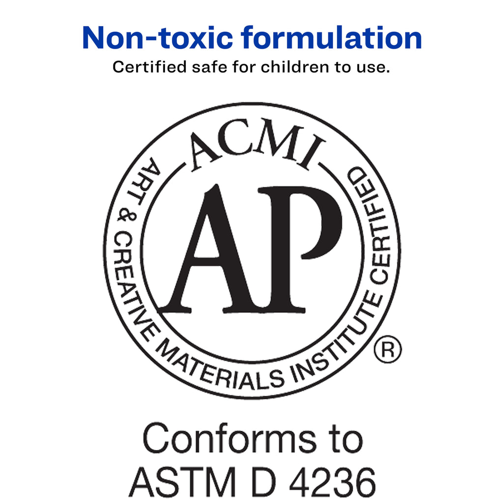 Avery Glue Stick White, Washable, Nontoxic, Permanent Glue, 6 per Pack, 3 Packs, 18 Total (98095)