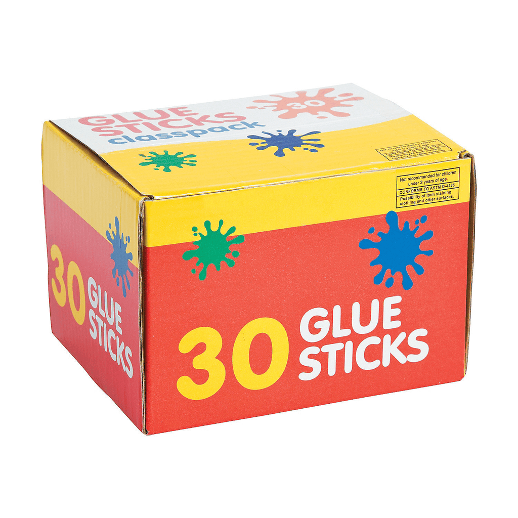 Glue Sticks Classpack - Basic Supplies - 30 Pieces