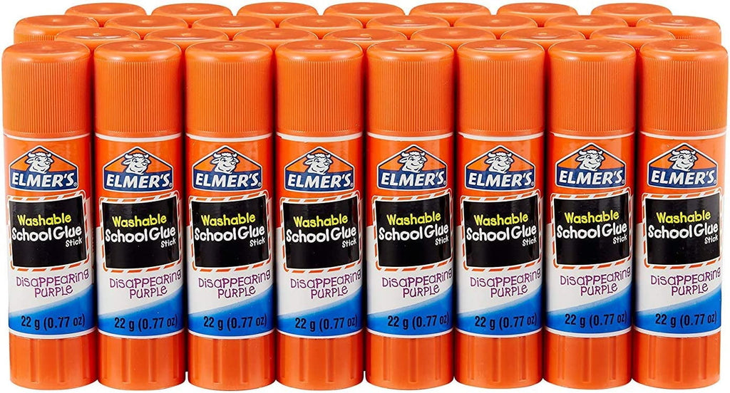 Elmers E605 Disappearing  All Purpose Glue Sticks /Clear 30/Box