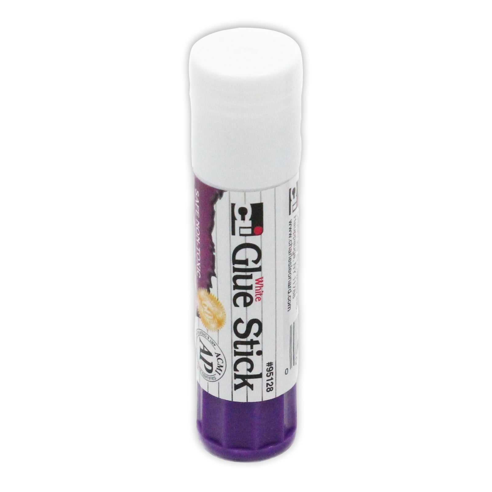 Charles Leonard Glue Stick, .28 oz., White, Pack of 72