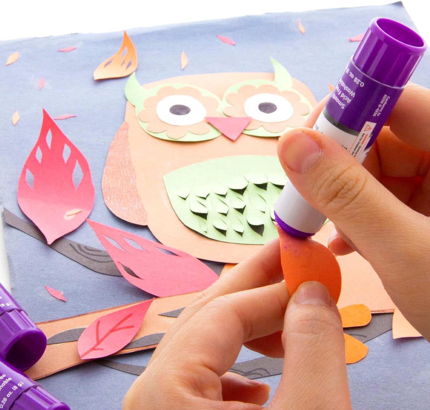 BAZIC Washable Disappearing Purple Glue Stick 8g, Acid Free (4/Pack), 1-Pack