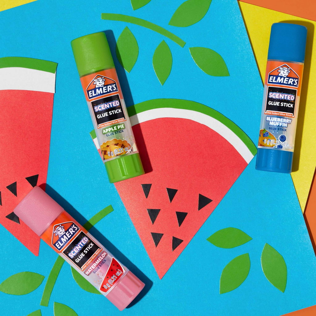 ( 2 Pack ) Elmer’s Scented Glue Sticks Variety Pack, Safe, Non-toxicSchool Glue, 6 Gram, 12 Count, 1 Hour Dry