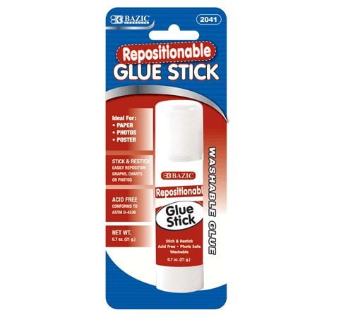 BAZIC 21 g. /  0.7 Oz. Large Repositionable Glue Stick