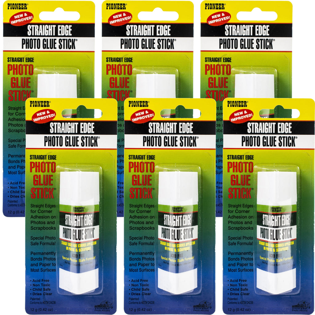 Photo Glue Stick Square Dual Edge .71oz-Multipack Of 6