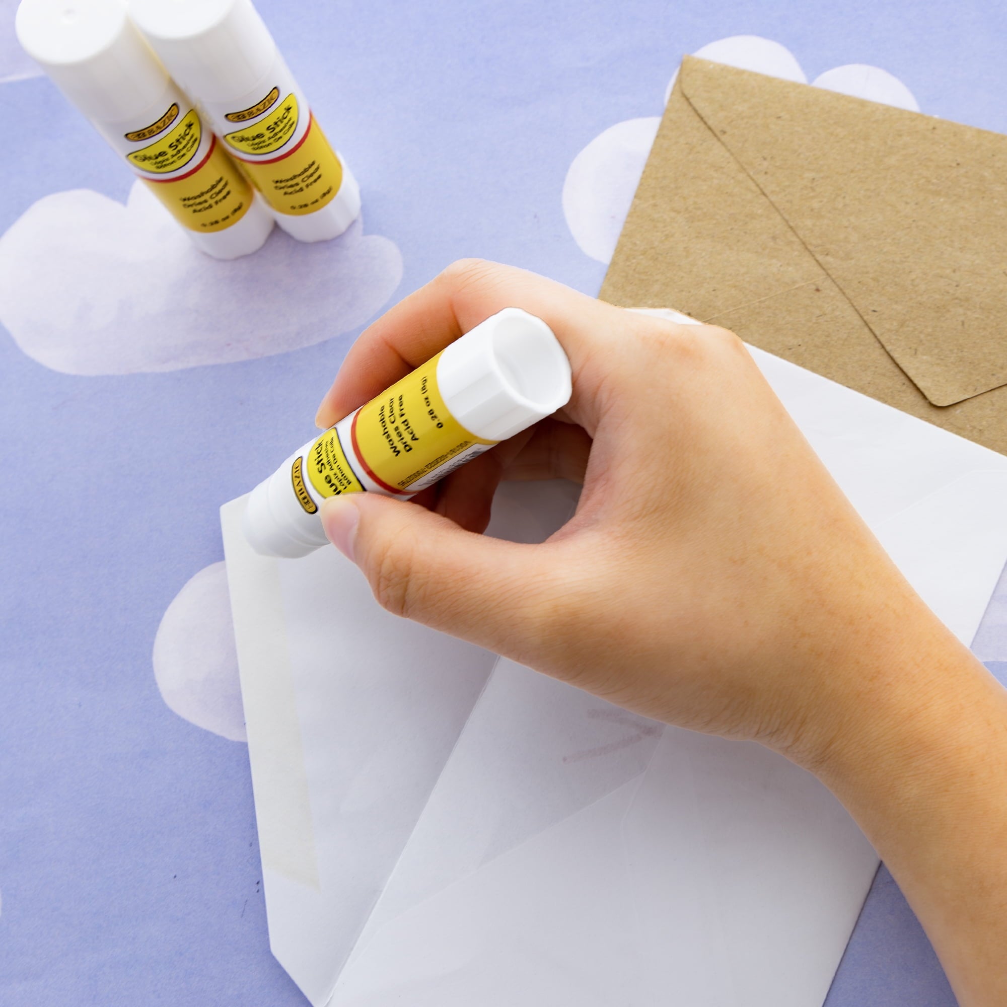 BAZIC Glue Stick 8g/0.28 Oz, White Glue Sticks, Acid Free, 30/Pack