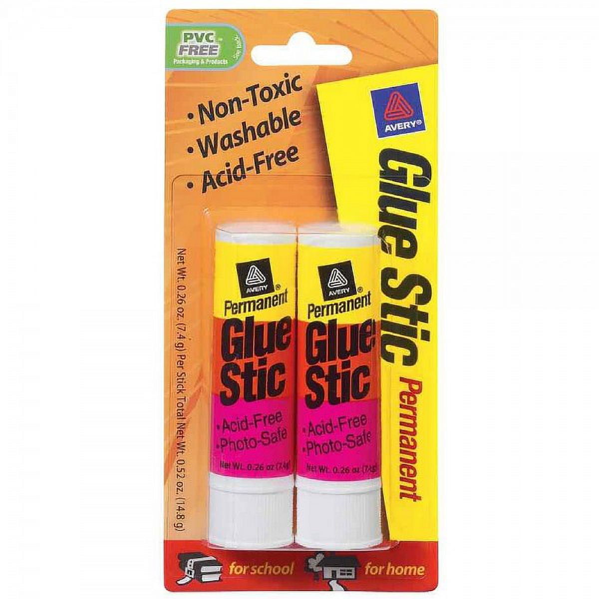 Avery Glue Stic Washable Nontoxic 0.26 oz (Pack of 18)